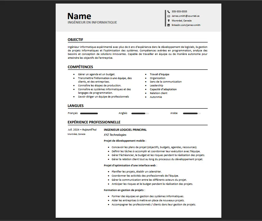 عمل cv محترف و متوافق مع ATS