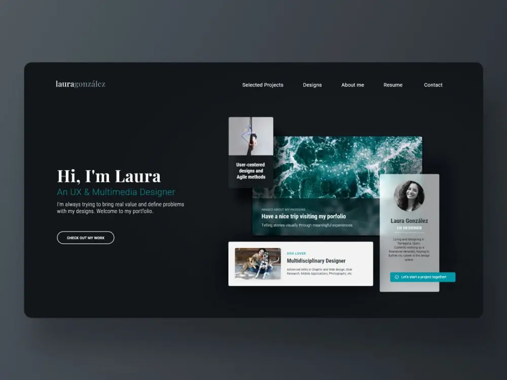 إنشاء موقع شخصي احترافي Portfolio باستخدام HTML و CSS و bootstrap