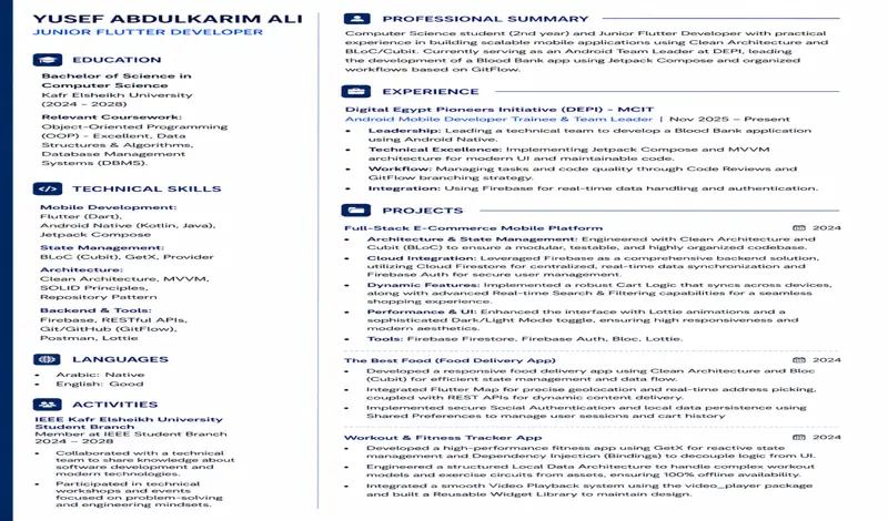 CV احترافي متوافق مع ATS يضاعف فرص قبولك في الوظائف