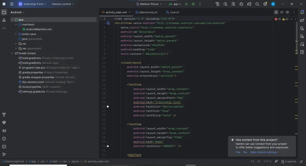 تصميم واجهات مستخدم (UI) احترافية وعصرية لتطبيقات أندرويدز