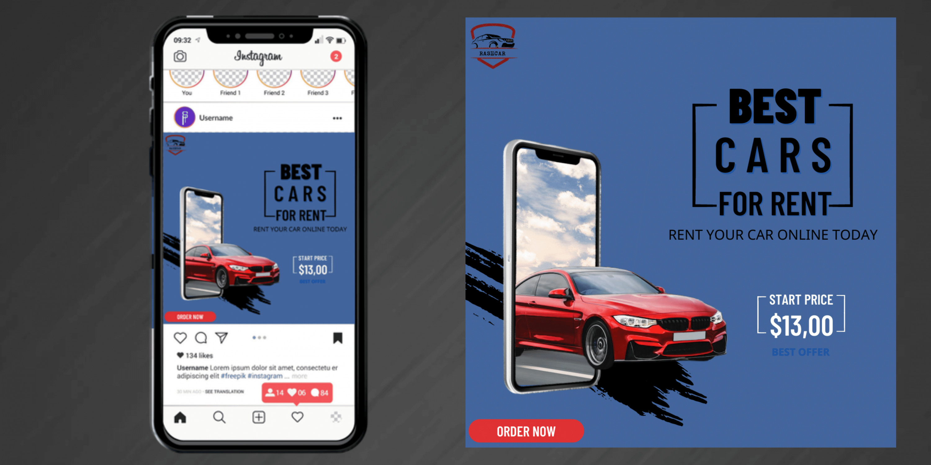 تصميم بوستات وإعلانات سوشيل ميديا | social media posts