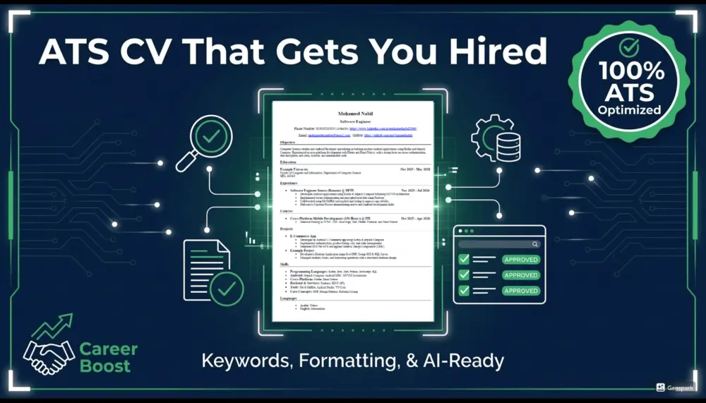 كتابة سيرة ذاتية احترافية متوافقة مع نظام ATS