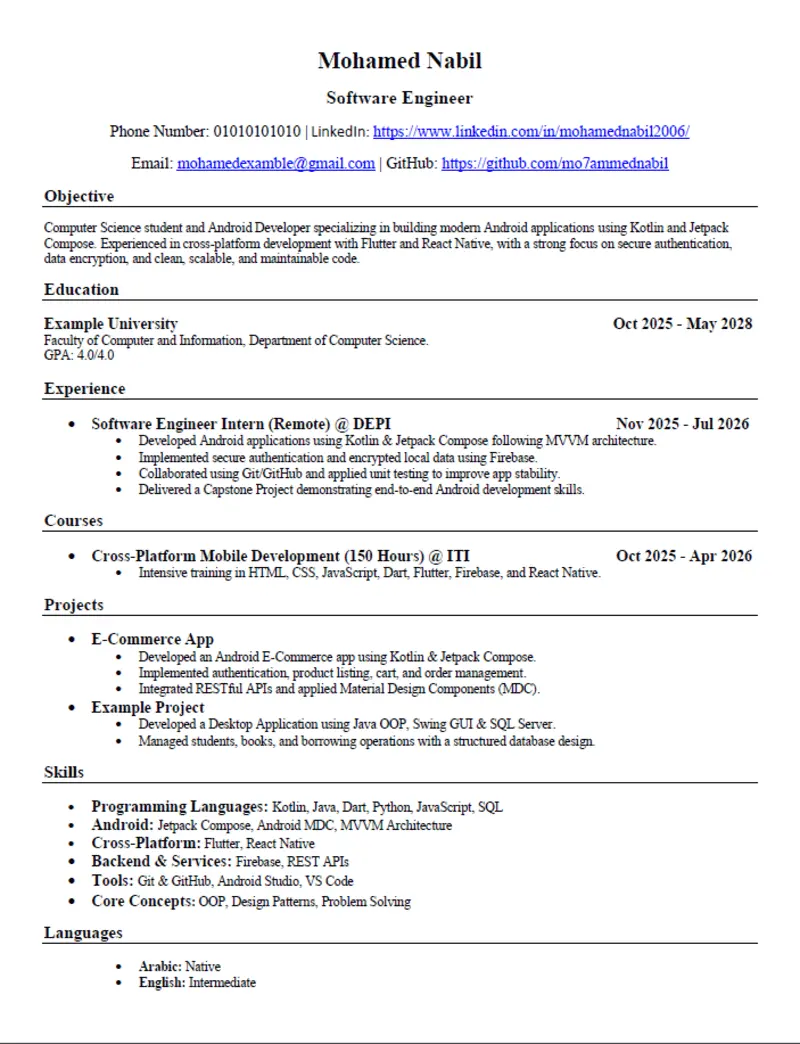 كتابة سيرة ذاتية احترافية متوافقة مع نظام ATS