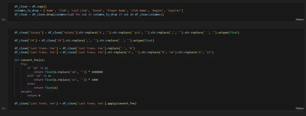 تنظيف البيانات باستخدام بايثون