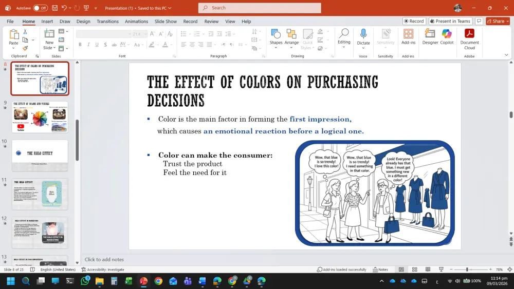 تصميم عرض تقديمي presentation