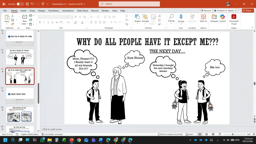 تصميم عرض تقديمي presentation