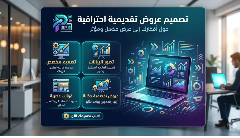 تصميم عرض تقديمي احترافي