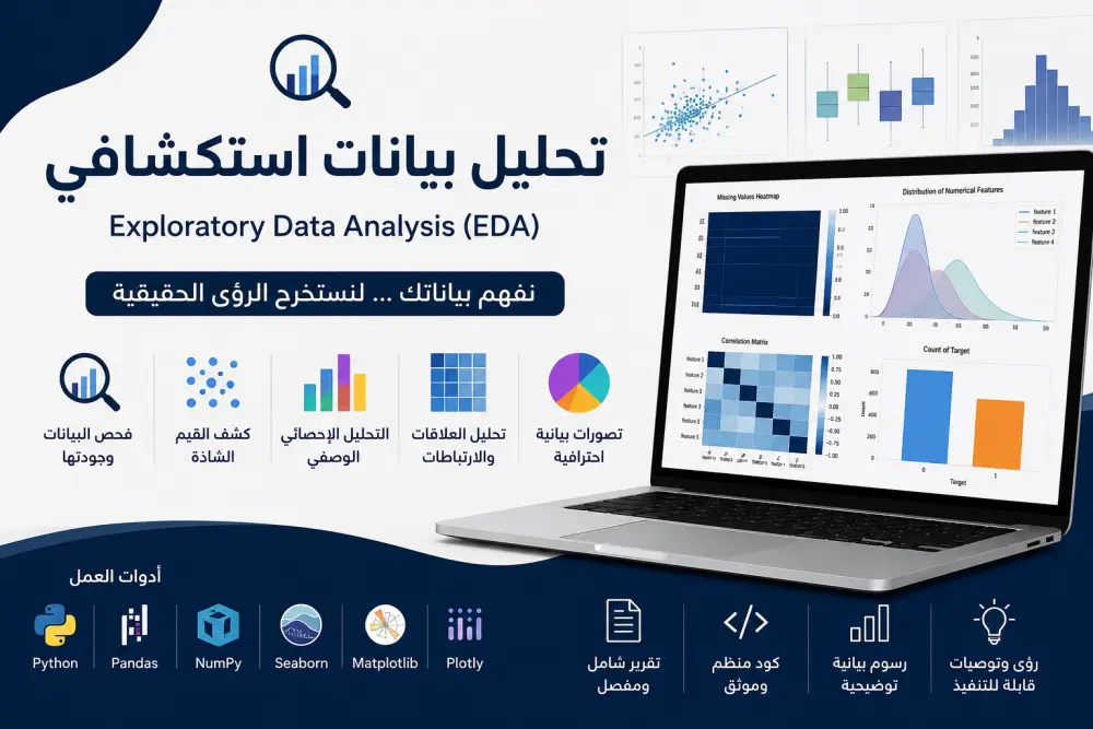 تحليل بيانات استكشافي احترافي واستخراج الرؤى باستخدام بايثون