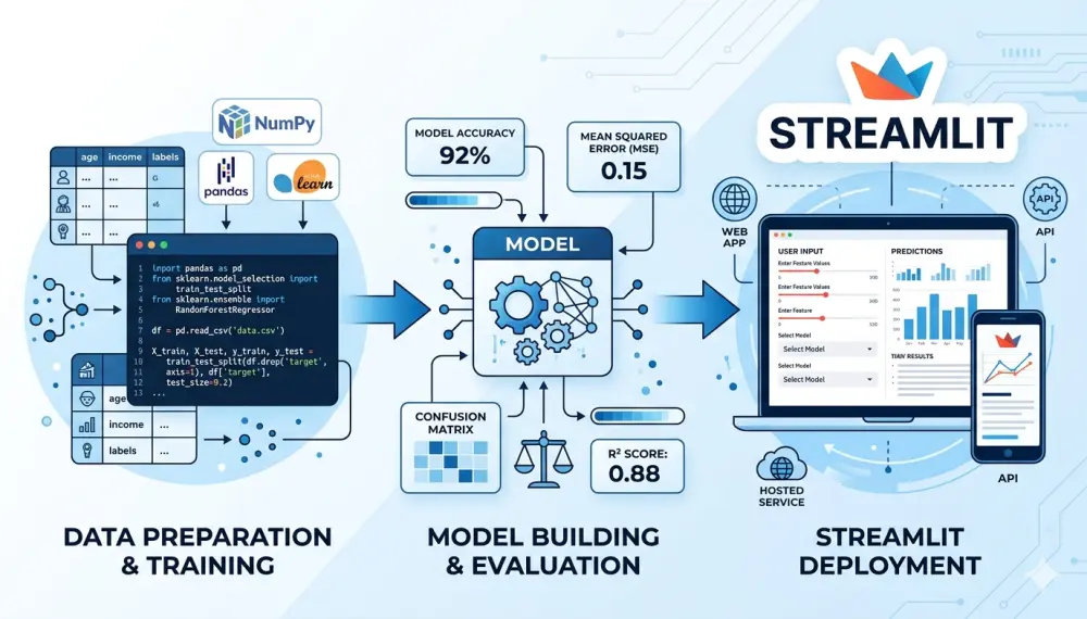 بناء نموذج تعلم آلي (Classification/Regression) باستخدام Python