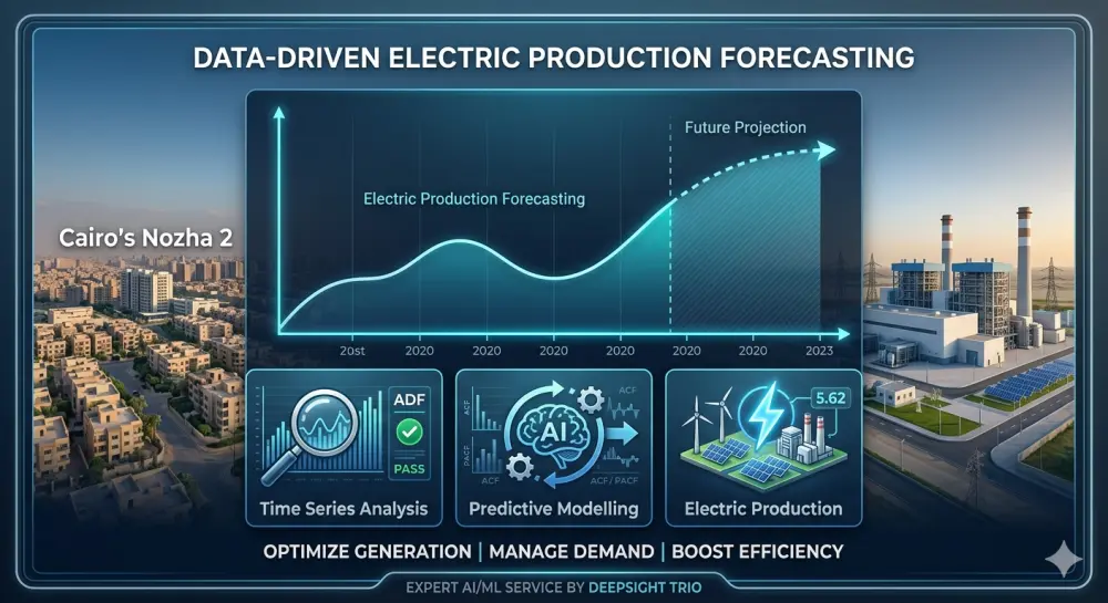 تحليل البيانات الزمنية وبناء نماذج ذكية للتنبؤ بالمبيعات والإنتاج (Time Series Forecasting)