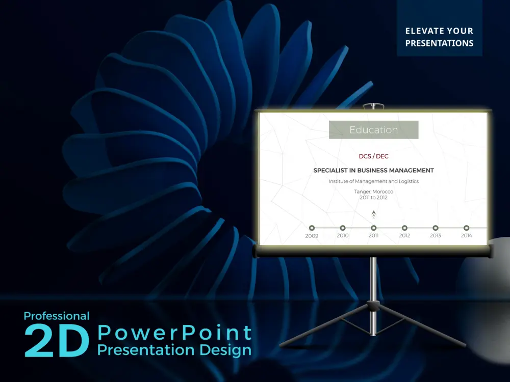تصميم عروض تقديمية 2D احترافية ببرنامج PowerPoint