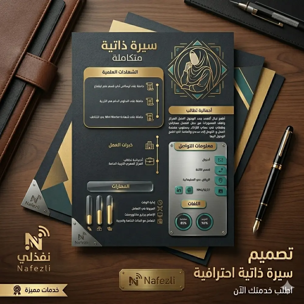 تصميم سيرة ذاتية احترافية