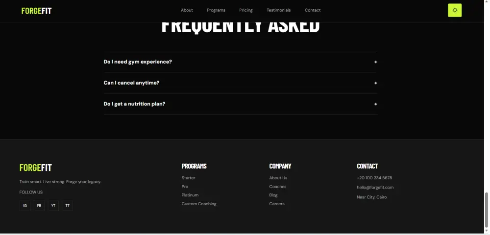 تصميم Landing page with react.js احترافية