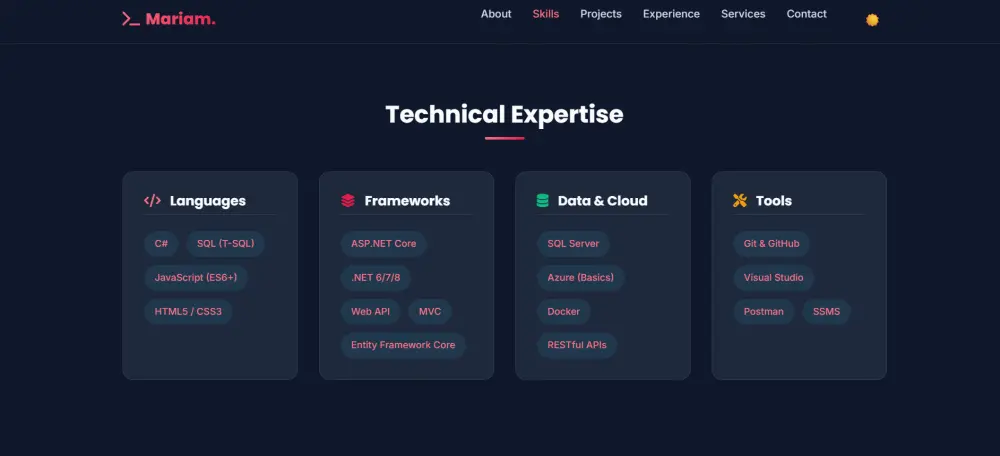 تصميم portfolio احترافي HTML CSS JavaScript
