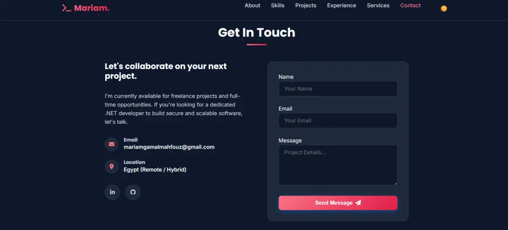 تصميم portfolio احترافي HTML CSS JavaScript