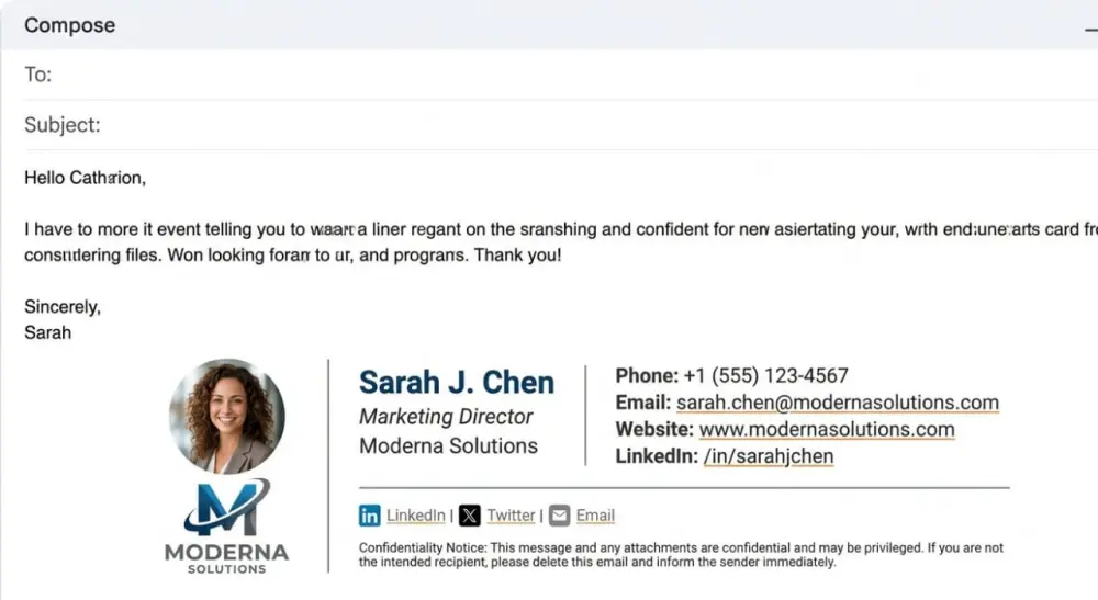 إنشاء Email Signature احترافي متجاوب HTML & CSS