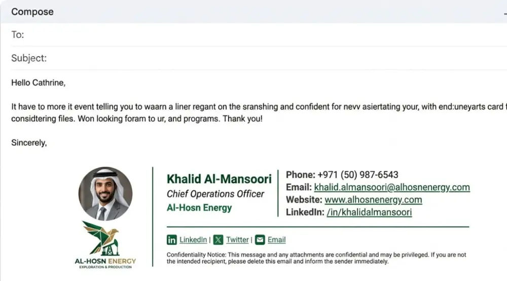 إنشاء Email Signature احترافي متجاوب HTML & CSS