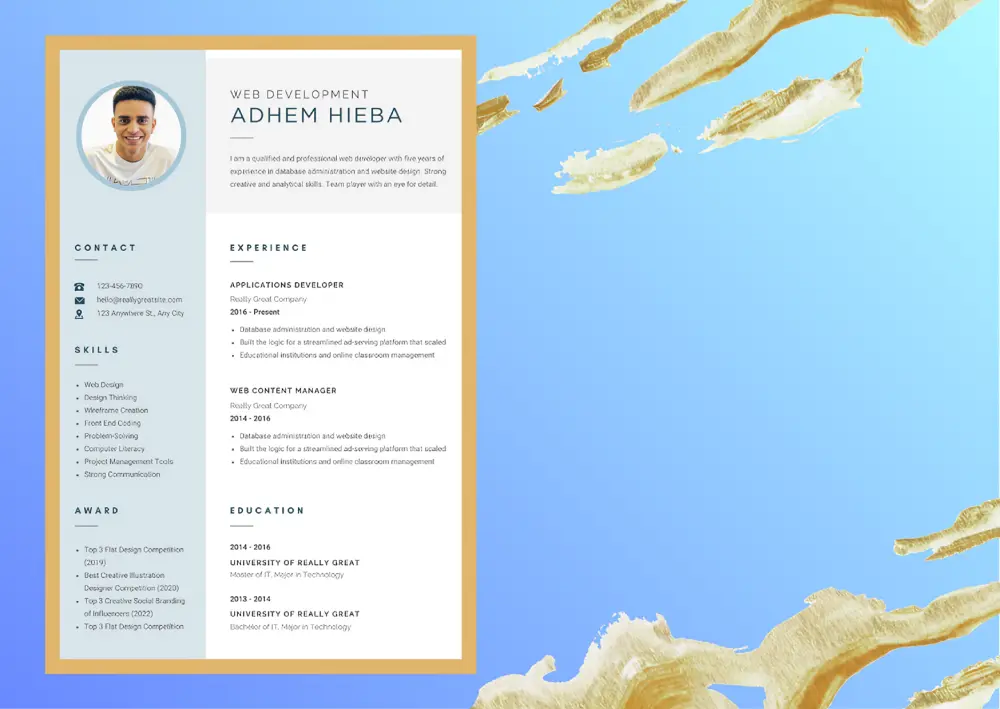 تصميم سيرة ذاتية احترافية متوافقة مع نظام ATS