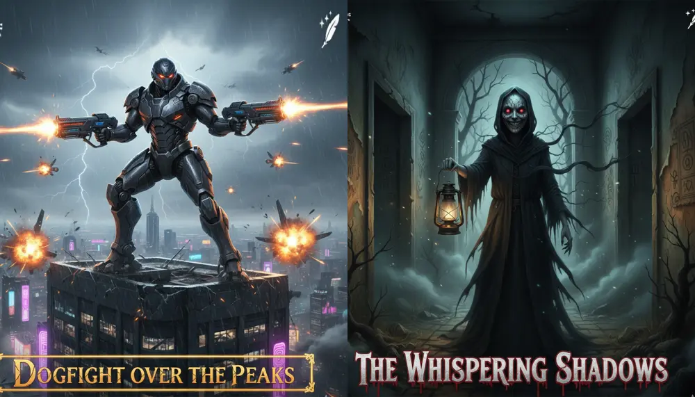 سأقدم قصة ذكاء اصطناعي سينمائية ذات مشاعر عميقة ومشاهد بصرية آسرة.