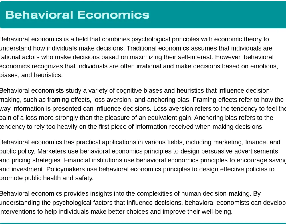 research by using canva about  the psychology of behavior  12 pages