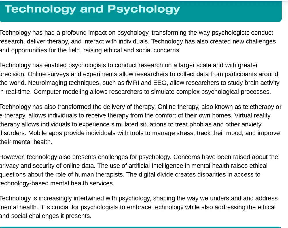 research by using canva about  the psychology of behavior  12 pages