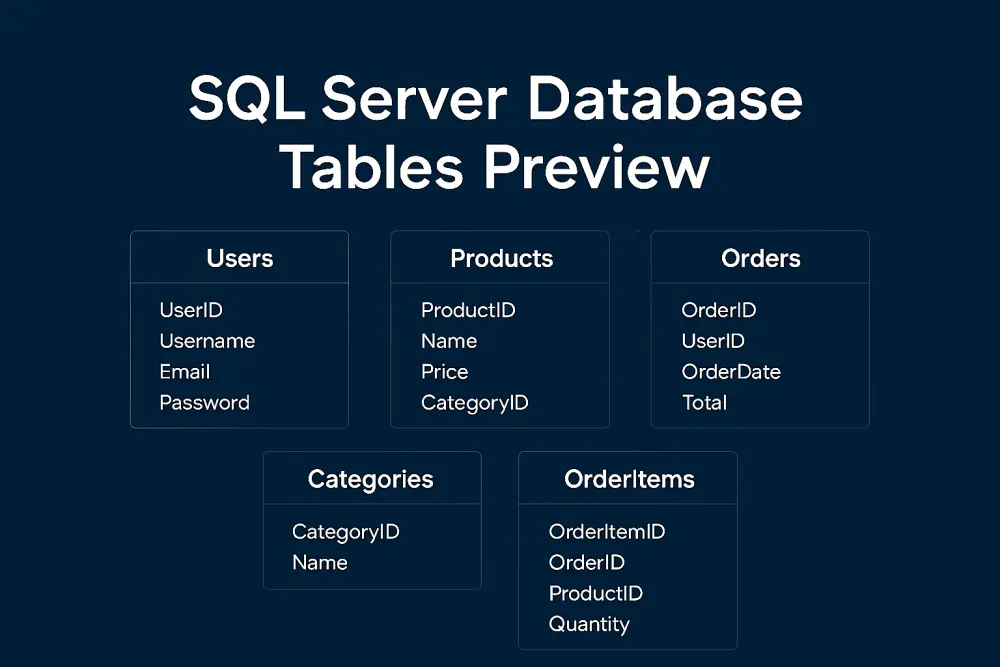 Setup Database Using SQL Server