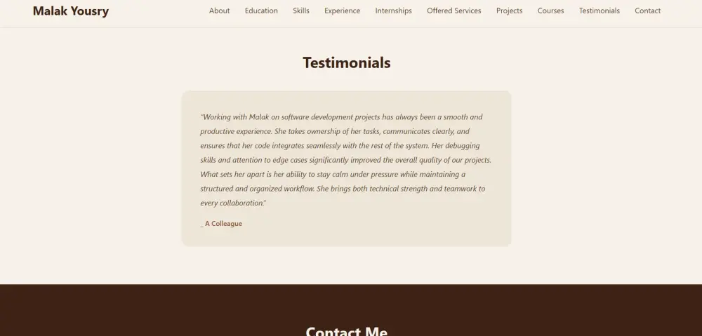 Web Development (Portfolio)