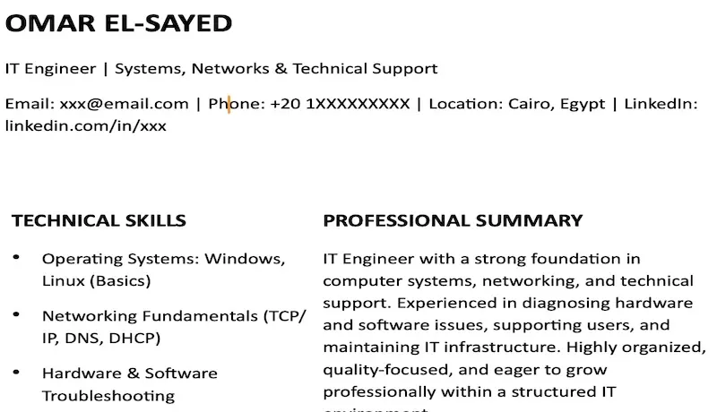 كاتب سيرة ذاتية احترافية