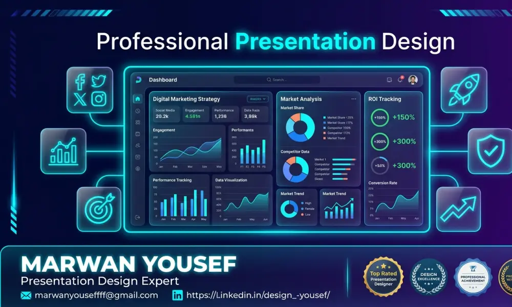 تصميم عروض تقديمية (Presentations) احترافية ومبتكرة تجذب جمهورك وتدعم فكرتك