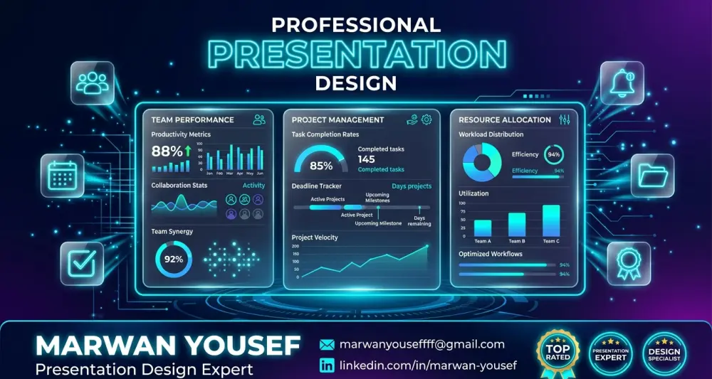 تصميم عروض تقديمية (Presentations) احترافية ومبتكرة تجذب جمهورك وتدعم فكرتك