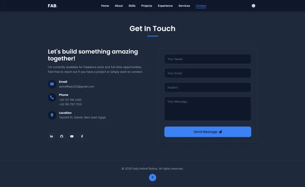 انشاء بروفايل شخصي احترافي للأفراد والشركات