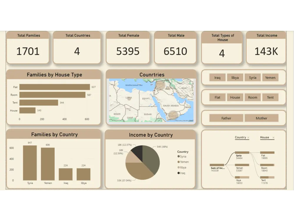 تصميم Dashboard احترافي باستخدام Power BI لتحليل البيانات