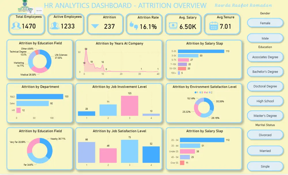 تصميم Dashboard احترافي باستخدام Power BI لتحليل البيانات