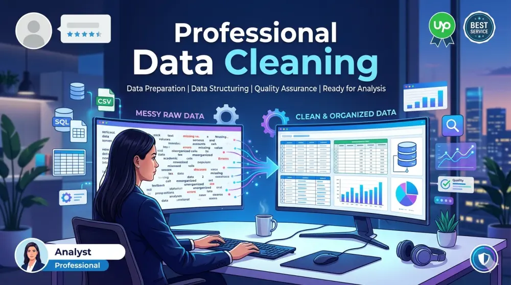 Data Cleaning احترافي وتجهيز البيانات للتحليل
