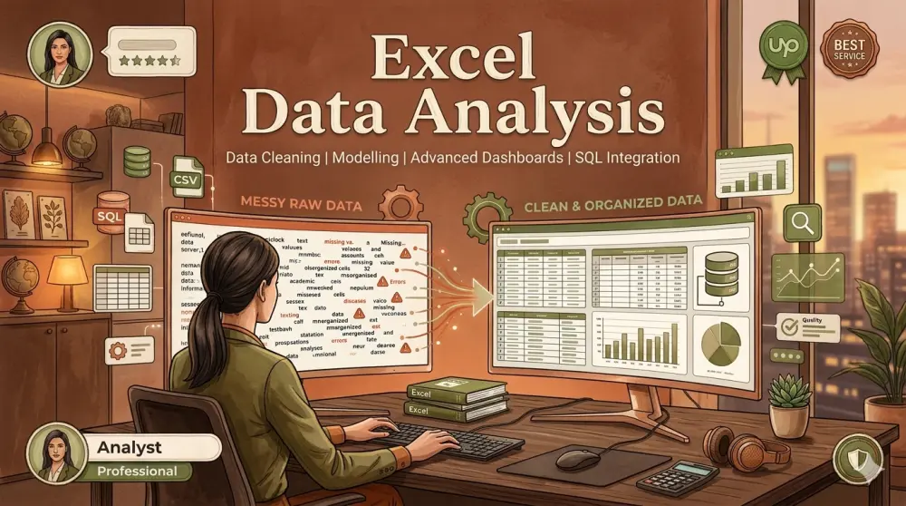 تحليل البيانات باستخدام Excel وإنشاء رسوم بيانية واستخراج Insights واضحة