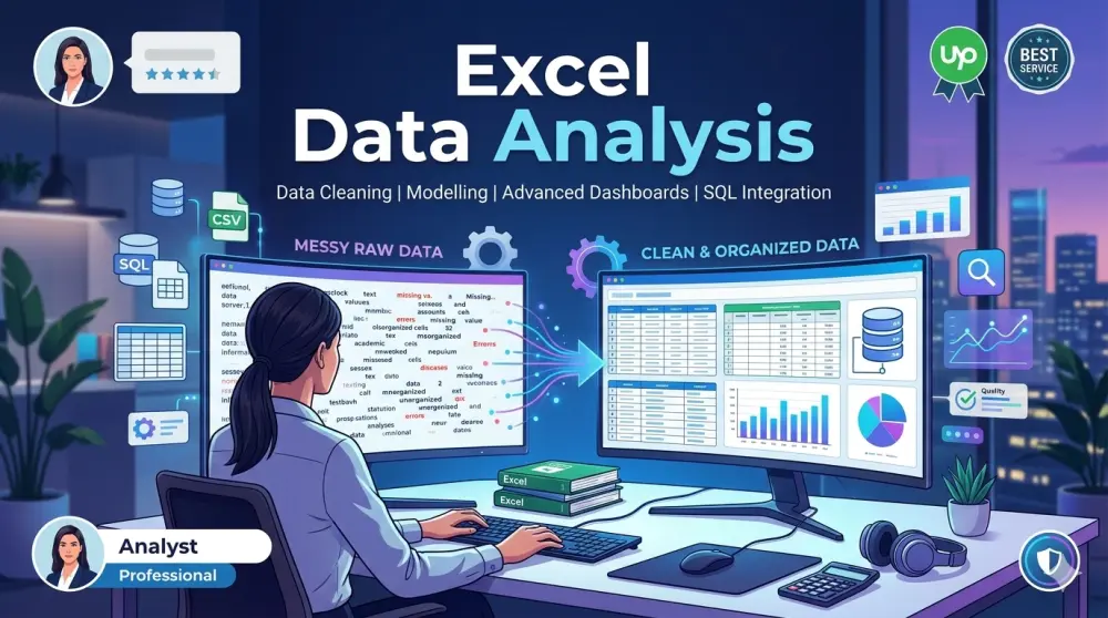تحليل البيانات باستخدام Excel وإنشاء رسوم بيانية واستخراج Insights واضحة