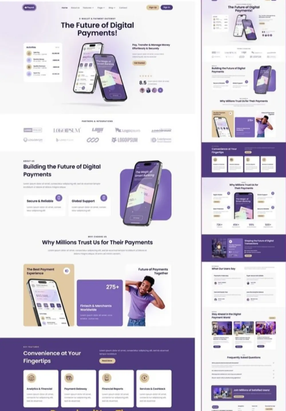 تصميم صفحة هبوط (Landing Page) احترافية وعصرية