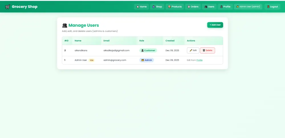 تنفيذ مشروع PHP و MySQL بسيط للطلاب مع CRUD وربط قاعدة البيانات