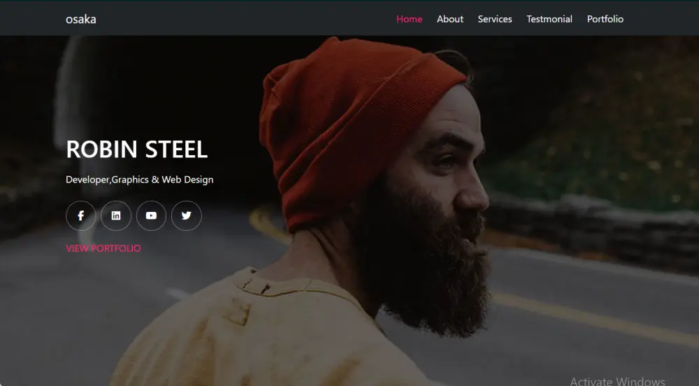برمجة صفحة هبوط (Landing Page) واحدة متجاوبة تتكون من 5 أقسام رئيسية.