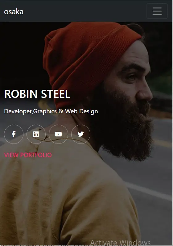 برمجة صفحة هبوط (Landing Page) واحدة متجاوبة تتكون من 5 أقسام رئيسية.