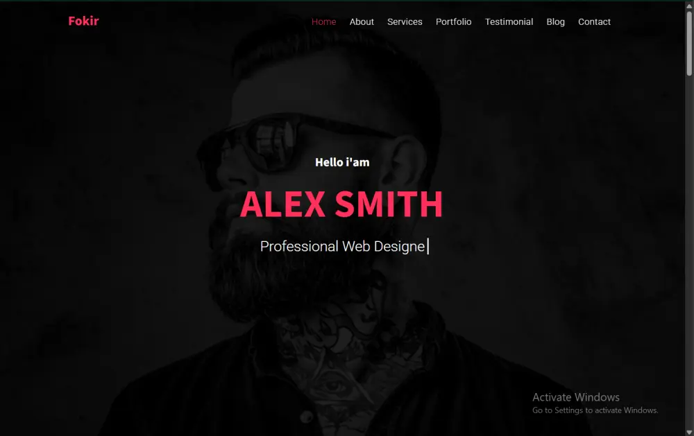 برمجة صفحة هبوط (Landing Page) واحدة متجاوبة تحتوي على 7 أقسام احترافية.