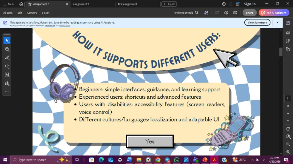 تصميم و كتابة power point