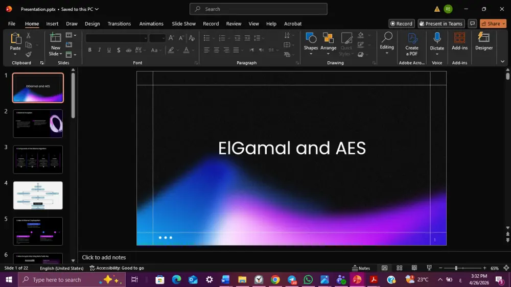 تصميم و كتابة power point