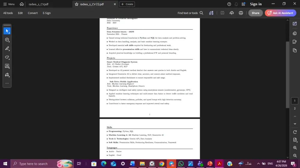 تصميم و كتابة CV بنظام ATS