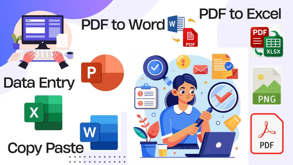 سأقوم بإدخال البيانات وتنظيمها باحترافية على Excel وWord