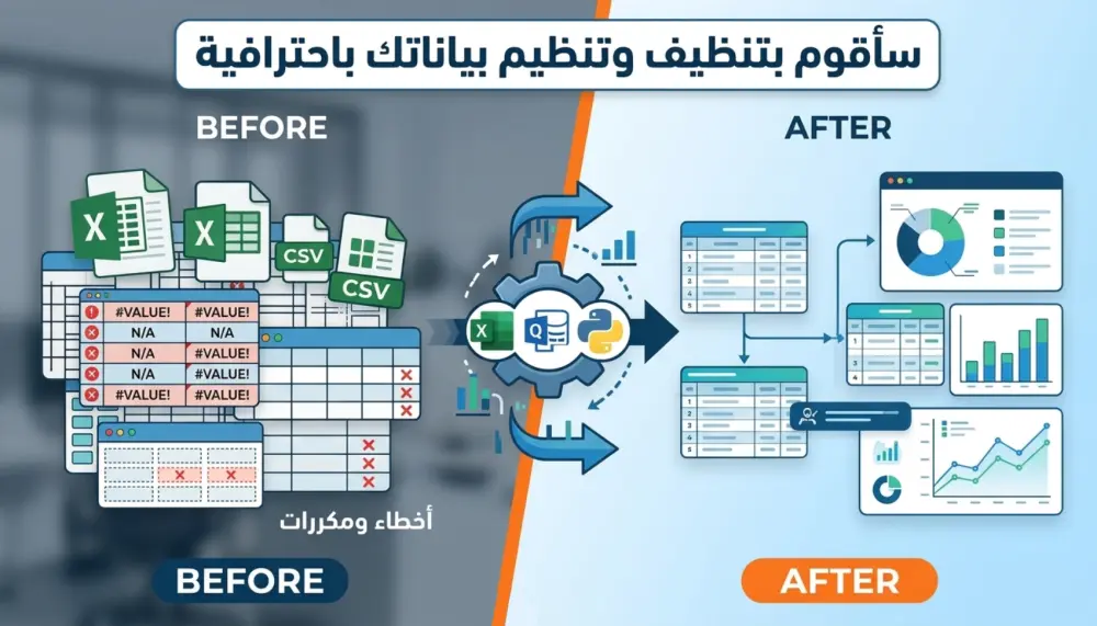 إنشاء داشبورد احترافي لتحليل البيانات
