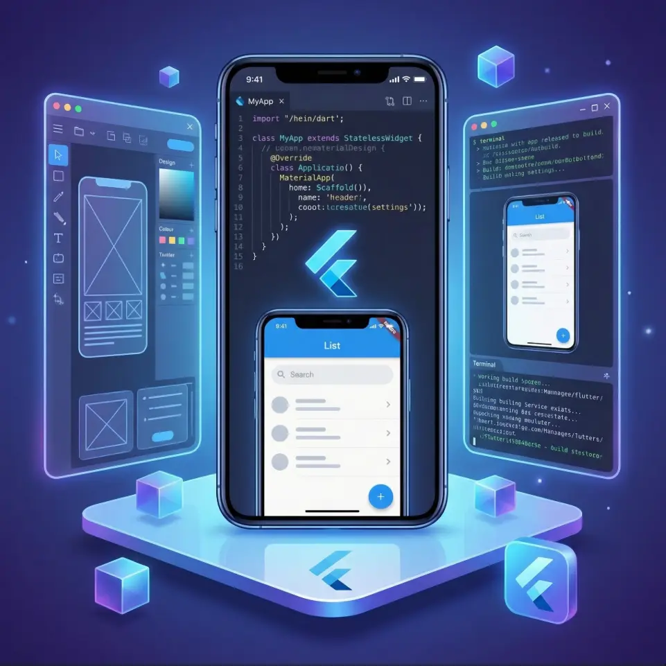 إنشاء تطبيق موبايل باستخدام Flutter