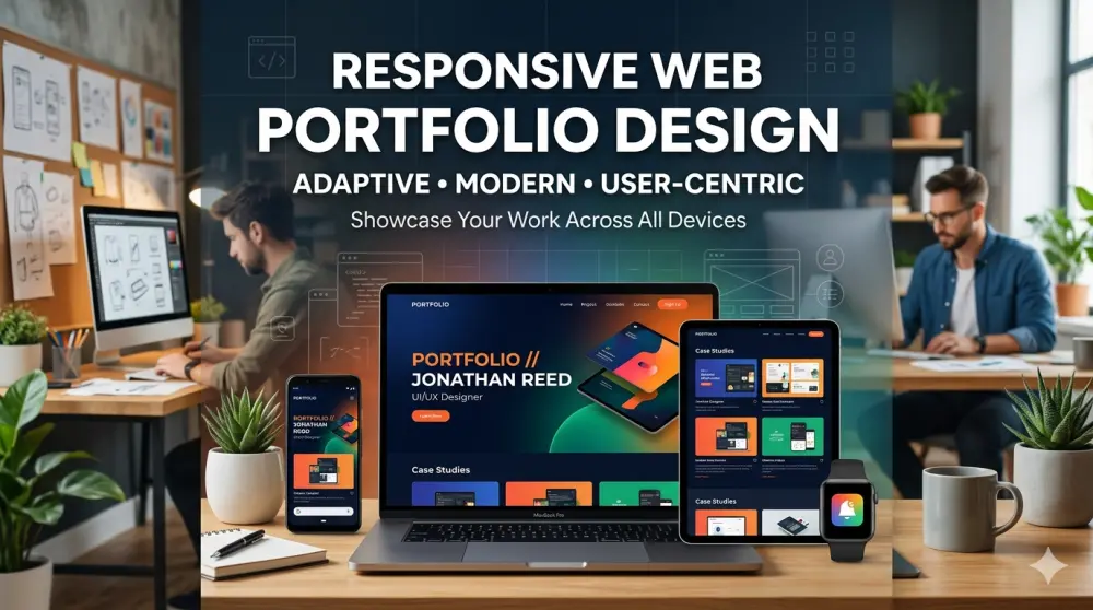تصميم صفحة بورتفوليو Portfolio احترافية