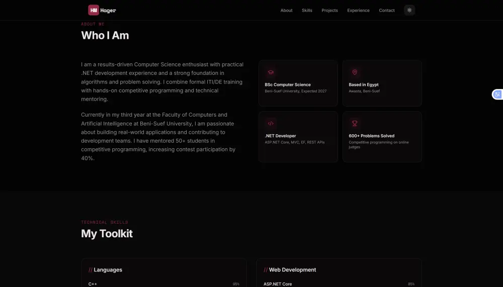 انشاء Landing page تعكس هويتك باستخدامJavaScript&HTML,CSS