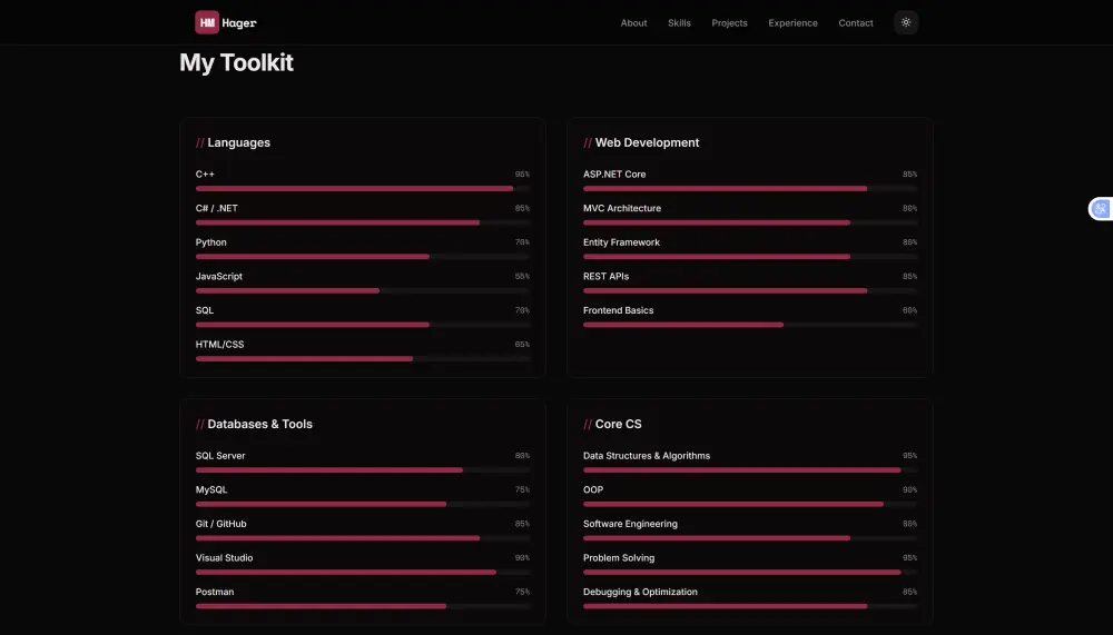 انشاء Landing page تعكس هويتك باستخدامJavaScript&HTML,CSS